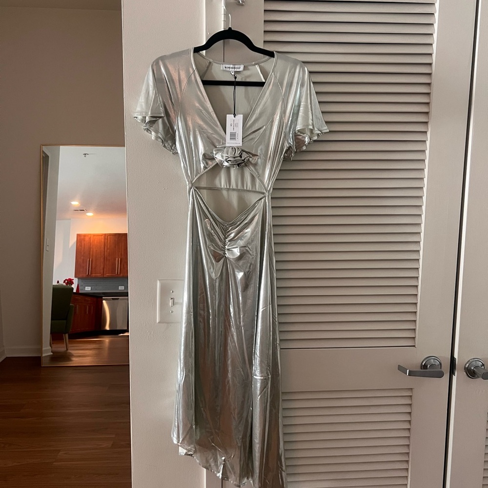 WeWoreWhat Asymmetrical Cutout Dress